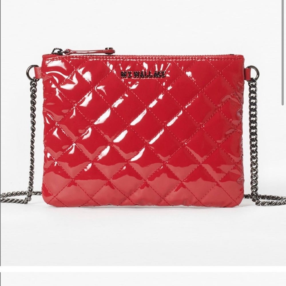 MZ Wallace Ruby Rouge Lacquer Bag